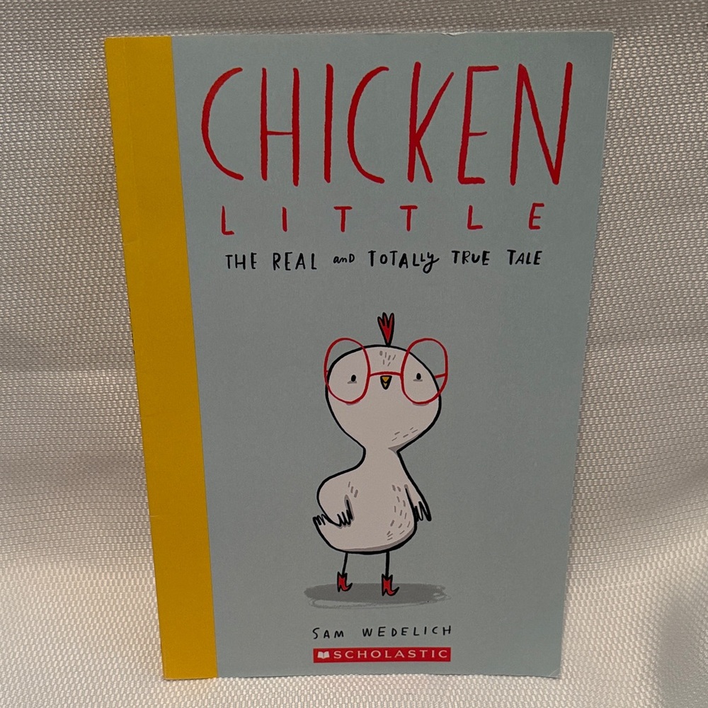 Scholastic Chicken Little Book - Red, Yellow, Gray